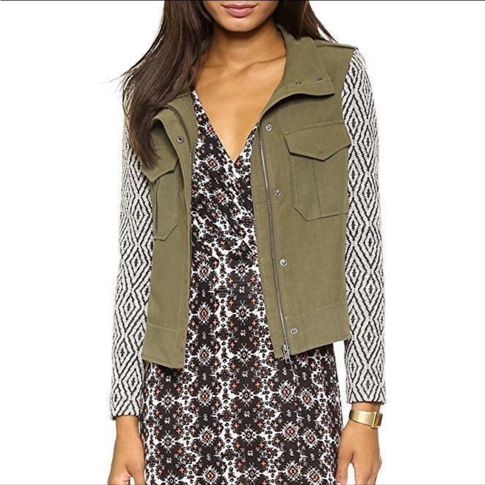 Ella Moss Minka Jacket In Olive Size:Xs